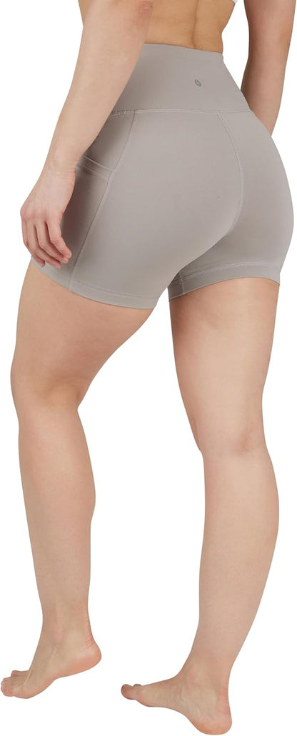 Womens High Waisted Biker Shorts with Side Pockets Workout Shorts 5”, 7”, 9”